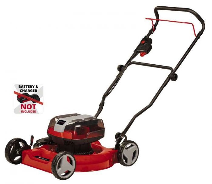 Газонокосарка акум Einhell GE-CM 36/48 Li M - Solo, 36В, PXC, 48 см, 30-75 мм, без травозбірника, мульчування, 16.9 кг (без АКБ і ЗП)