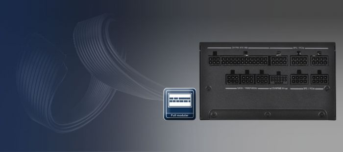 Блок живлення SilverStone Decathlon Cybenetics DA1000R-GM (1000W), >90%, 80+ Gold, 135mm, 1xMB 24pin(20+4), 2xCPU 8pin(4+4), 3xMolex, 12xSATA, 6xPCIe 8pin(6+2),1x(12+4)pin 12VHPWR, 1xFDD, Fully Modular