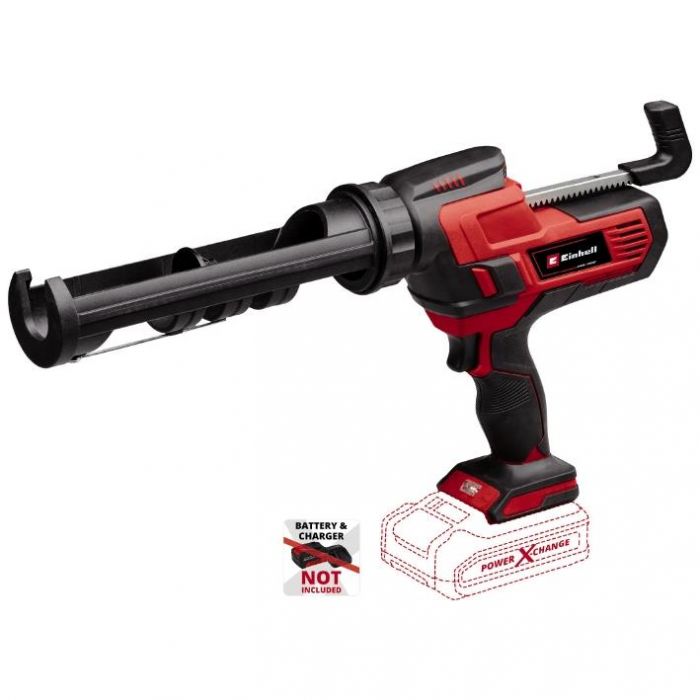 Пістолет для герметика Einhell TE-SG 18/10 Li - Solo акум., PXC, 18В, 2000 Н, 310 мл, 0.4-10 мм/с, 1.8 кг (без АКБ і ЗП)