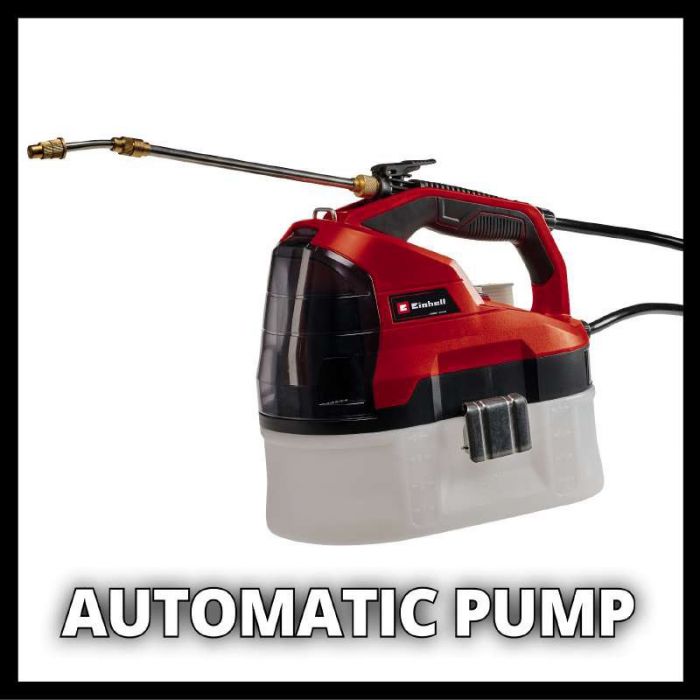 Обприскувач акум Einhell GE-WS 18/35 Li - Solo, 3.8 л, 18В, PXC, 60 л/год, 2.2 кг (без АКБ і ЗП)