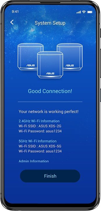 Маршрутизатор ASUS ZenWiFi XD5 2PK AX3000 1xGE LAN 1xGE WAN MU-MIMO MESH