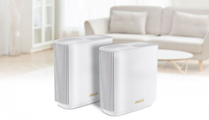 Маршрутизатор ASUS ZenWiFi XT9 2PK AX7800 3xGE LAN 1x2.5GE WAN 1xUSB 3.2 MU-MIMO OFDMA MESH white