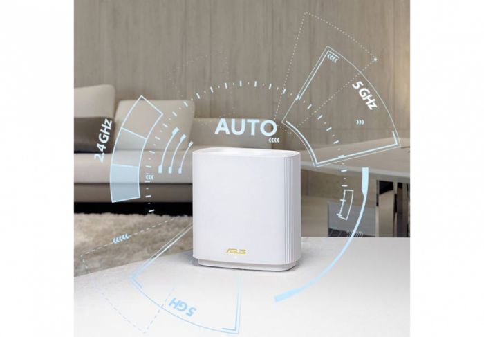 Маршрутизатор ASUS ZenWiFi XT9 2PK AX7800 3xGE LAN 1x2.5GE WAN 1xUSB 3.2 MU-MIMO OFDMA MESH white