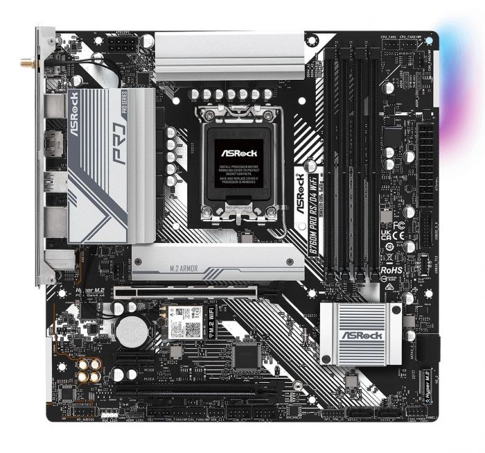 Материнська плата ASRock B760M PRO RS/D4 s1700 B760M 4xDDR4 HDMI DP mATX