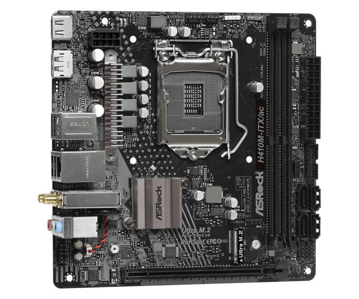 Материнська плата ASRock H410M-ITX/AC