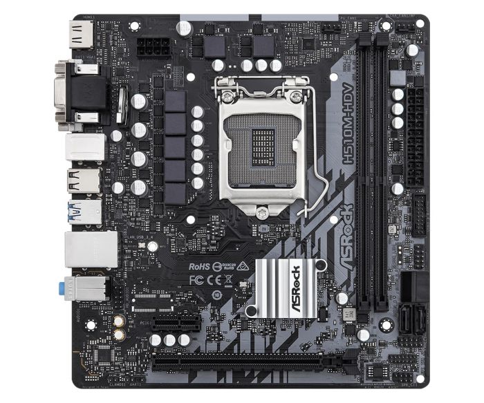 Материнська плата ASRock H510M-HDV_R2.0 s1200 H510M 2xDDR4 HDVI mATX