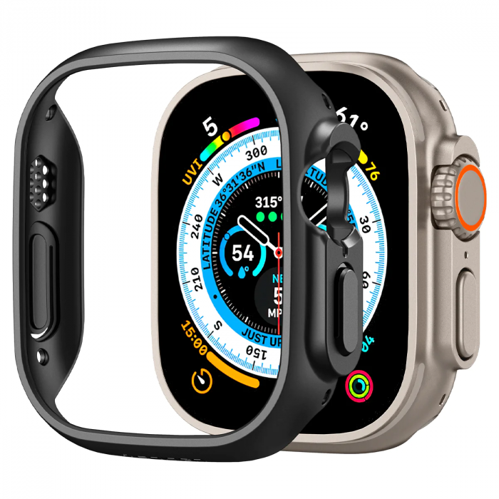 Чохол-накладка Spigen для Apple Watch Ultra (49mm) Thin Fit, Black