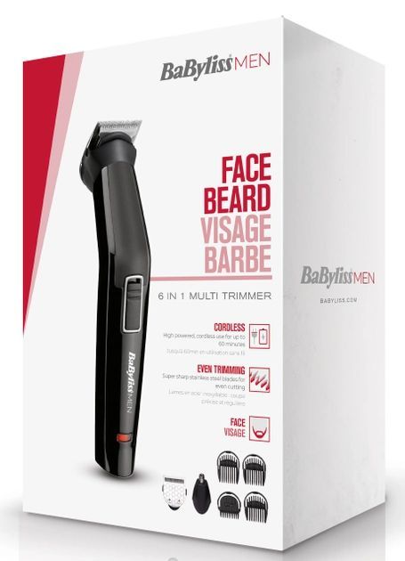 Набір для стрижки волосся Babyliss, MT725E, 6 в 1, 6 насадок, чорний