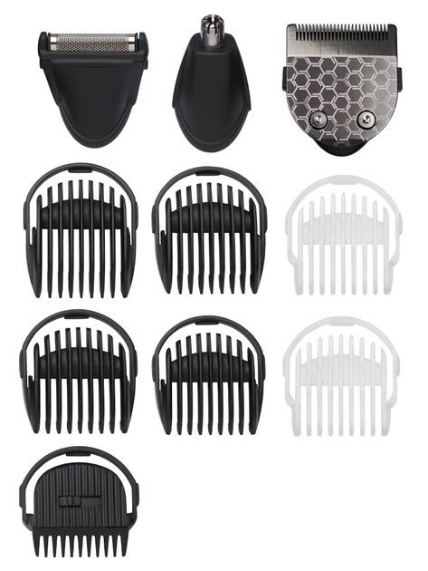 Набір для стрижки волосся Babyliss, MT727E, 10 в 1, 10 насадок, cірий