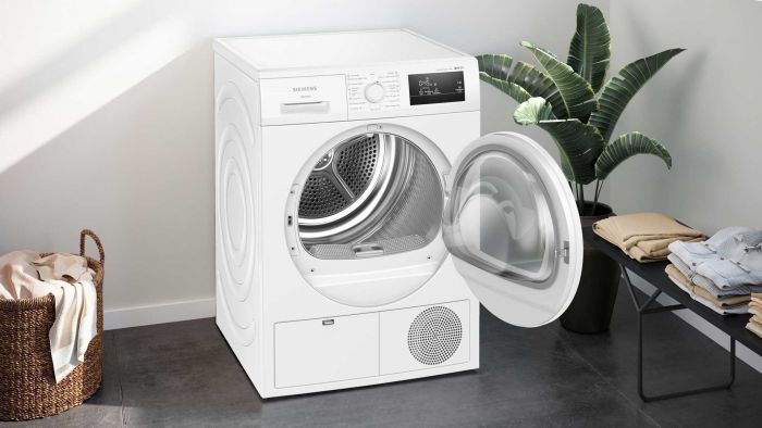 Сушильна машина Siemens тепловий насос, 8кг, A++, 60см, дисплей, білий