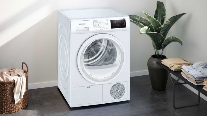 Сушильна машина Siemens тепловий насос, 8кг, A++, 60см, дисплей, білий