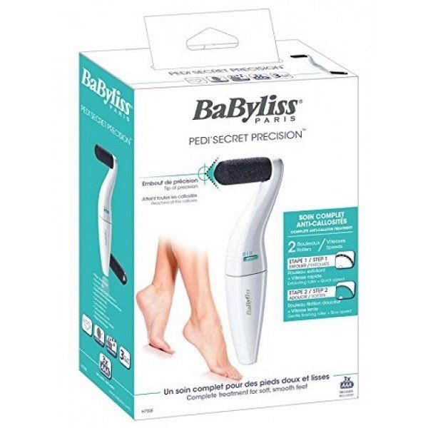 Роликова пилка електрична Babyliss, H700E, Роликова пилка електрична, 2 насадки,  білий