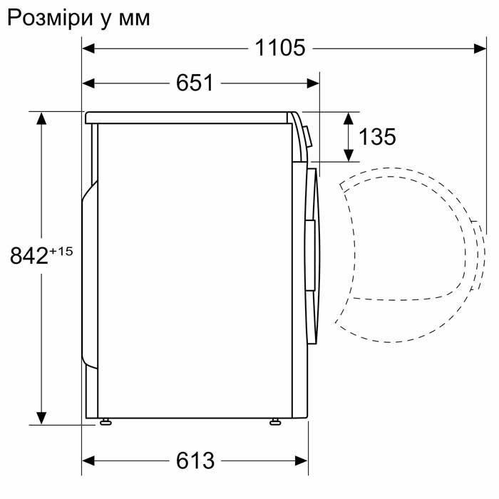 Сушильна машина Siemens тепловий насос, 8кг, A++, 60см, дисплей, білий