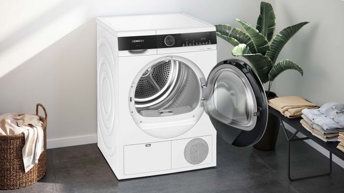 Сушильна машина Siemens тепловий насос, 9кг, A++, 61см, дисплей, білий