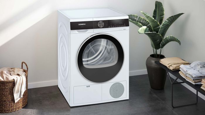 Сушильна машина Siemens тепловий насос, 9кг, A++, 61см, дисплей, білий