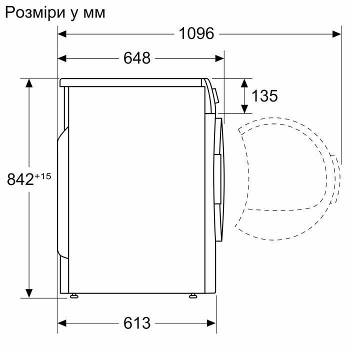 Сушильна машина Siemens тепловий насос, 9кг, A++, 61см, дисплей, білий