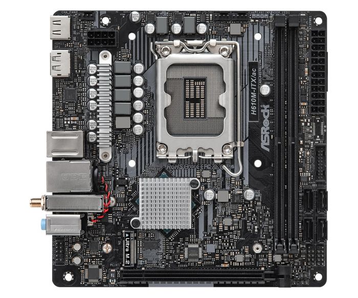 Материнська плата ASRock H610M-ITX/AC s1700 H610M 2xDDR4 HDMI mATX