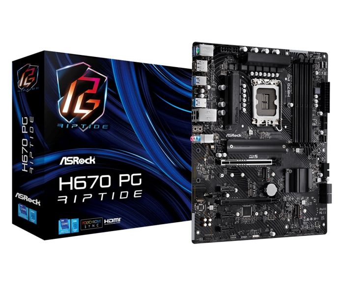 Материнська плата ASRock H670 PG RIPTIDE s1700 H670 4xDDR4 ATX