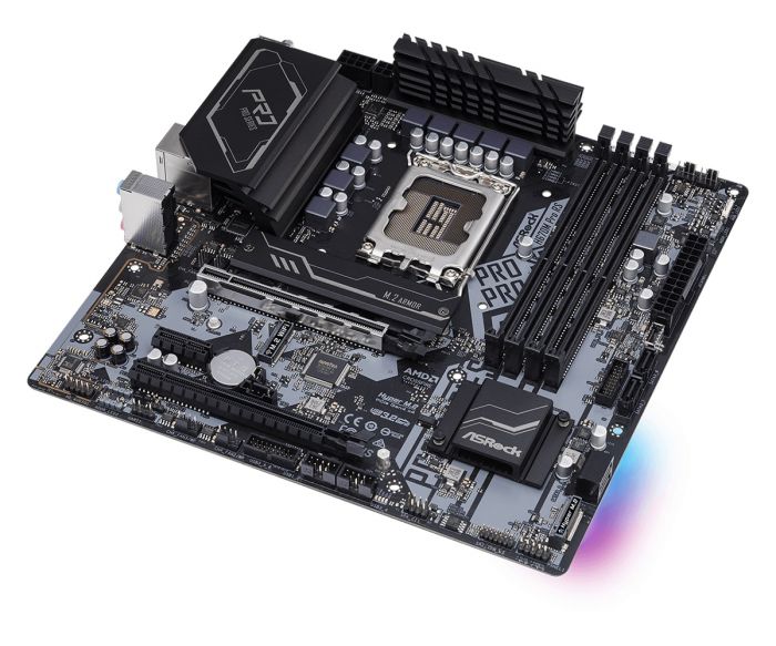 Материнська плата ASRock H670M PRO RS s1700 H670M 4xDDR4 HDMI DP mATX