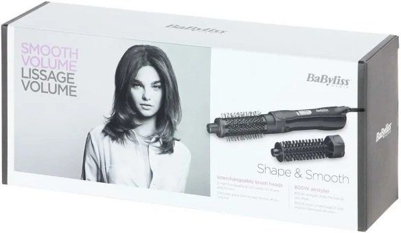 Babyliss, AS82E,  Фен-щітка 800 Вт, 2 насадки, чорний
