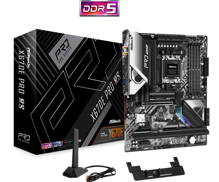 Материнська плата ASRock X670E_PRO_RS sAM5 X670 4xDDR5 M.2 HDMI DP ATX
