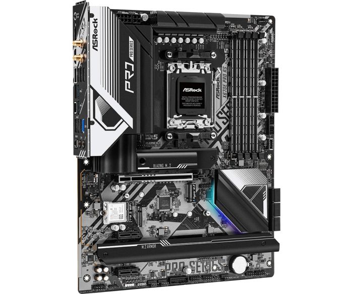 Материнська плата ASRock X670E_PRO_RS sAM5 X670 4xDDR5 M.2 HDMI DP ATX