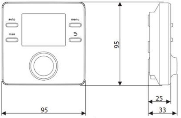 Кімнатний терморегулятор опалення Bosch CR50