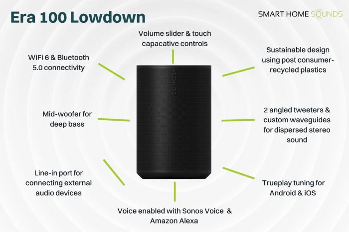 Акустична система Sonos Era 100 Black