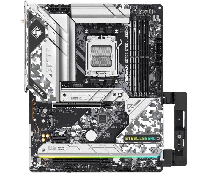 Материнська плата ASRock X670E_STEEL_LEGEND sAM5 X670 4xDDR5 M.2 HDMI DP ATX