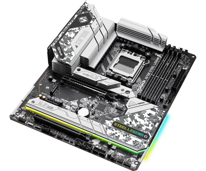 Материнська плата ASRock X670E_STEEL_LEGEND sAM5 X670 4xDDR5 M.2 HDMI DP ATX
