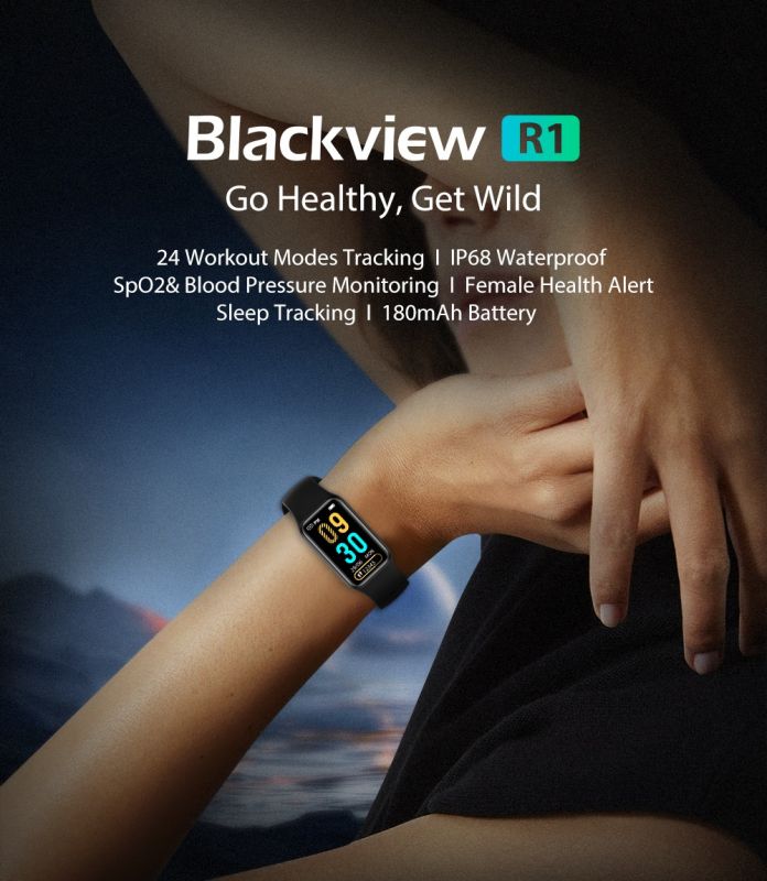 Смарт-годинник Blackview R1 42 mm Green
