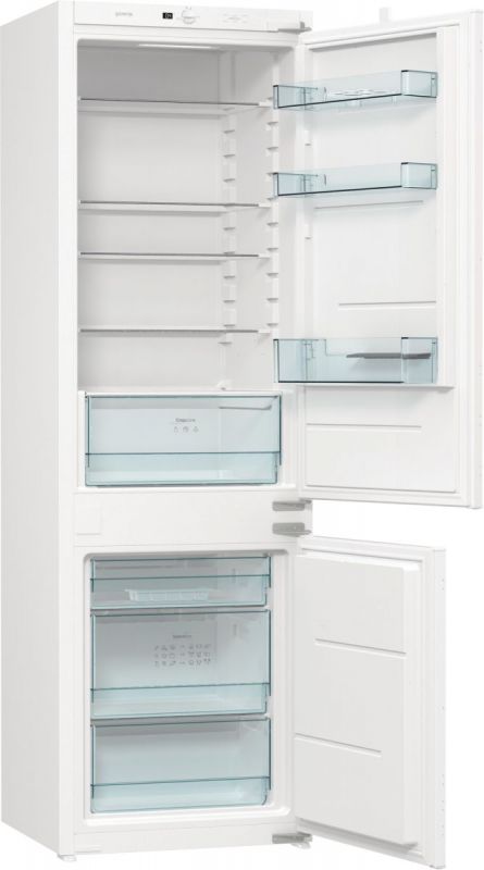Вбуд. холодильник з мороз. камерою Gorenje, 177х55х54см, 2 двері, 180(68)л, А+, NF+, Зона св-ті, LED дисплей, Білий