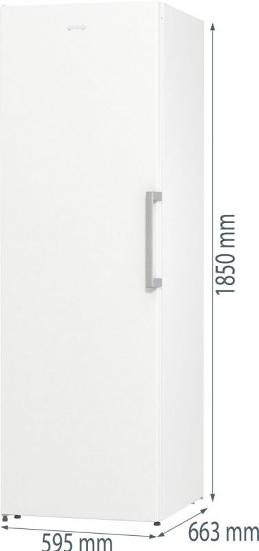 Морозильна камера Gorenje, Висота - 185см, Глибина-66 см,  280л, А++, NF, Інвертор, білий