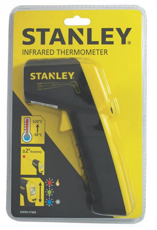 Термометр інфрачервоний Stanley, від -38 до +520 ° C, IP20, 0.28 кг, 2хААА