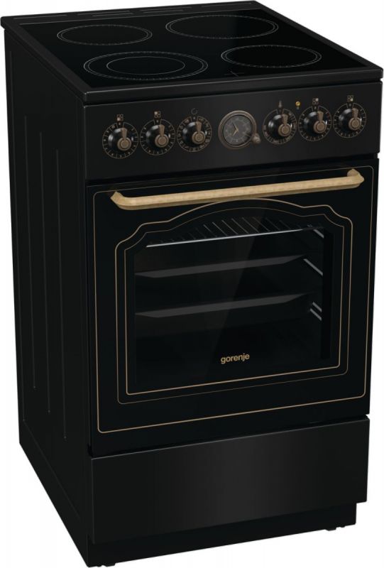 Плита Gorenje електрична склокерамічна, 70л, ExtraSteam, 50x60см, чорний