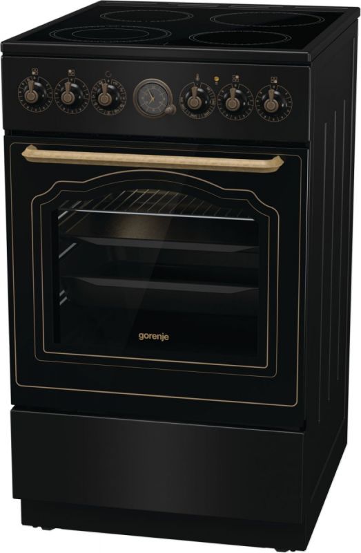 Плита Gorenje електрична склокерамічна, 70л, ExtraSteam, 50x60см, чорний