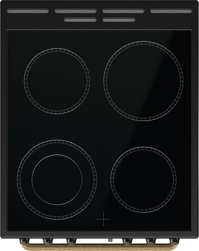 Плита Gorenje електрична склокерамічна, 70л, ExtraSteam, 50x60см, чорний