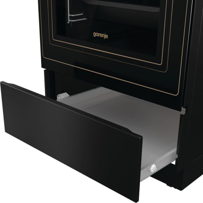 Плита Gorenje електрична склокерамічна, 70л, ExtraSteam, 50x60см, чорний