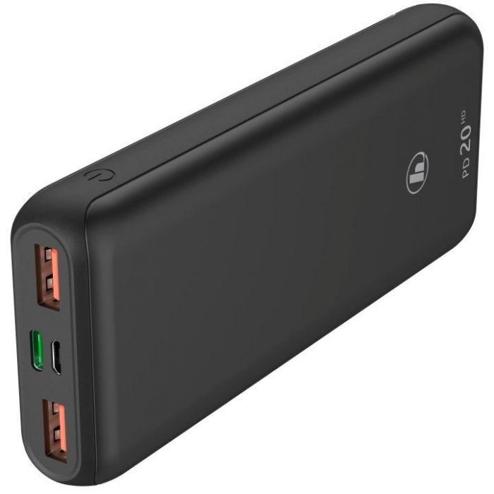 Акумулятор портативний літій-іонний Power Bank Hama PD 20HD 20000 mAh Grey