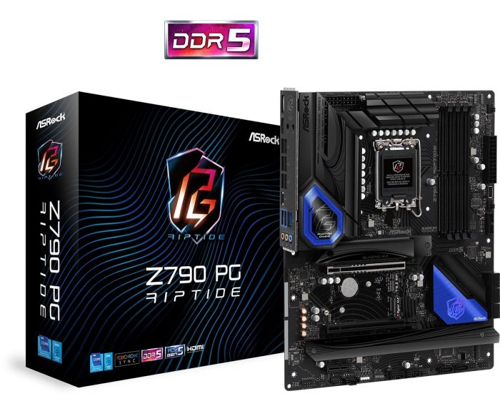Материнська плата ASRock Z790 PG RIPTIDE s1700 Z790 4xDDR5 M2 HDMI DP ATX
