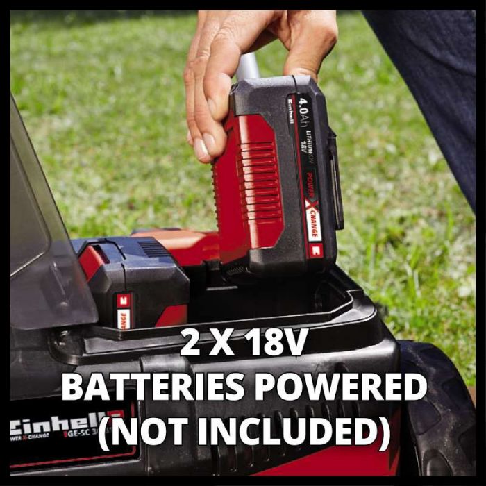 Аератор-скарифікатор акумуляторний Einhell GC-SC 36/31 Li, PXC 18В, 31см, 10.9кг, solo (без АКБ та ЗП)