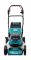 Газонокосарка акумуляторна Makita DLM462Z самохідна, LXT 36В (18+18В), 46 см, 60 л, 39 кг, 20-100мм, мульчір-е, 2.5-5 км/год, до 1900 м2, SOLO