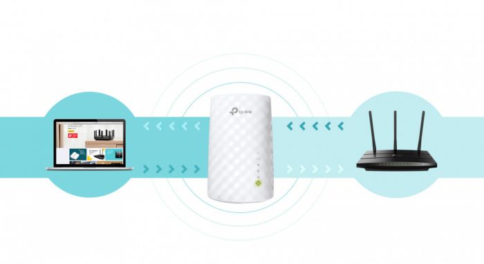 Повторювач Wi-Fi сигналу RE220 AC750 1xFE LAN