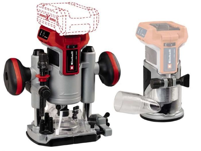 Фрезер Einhell TP-RO 18 Set Li BL - Solo акум., PXC, 18В, 6/8 мм, 10000-30000 об/хв, 1.34 кг (без АКБ і ЗП)