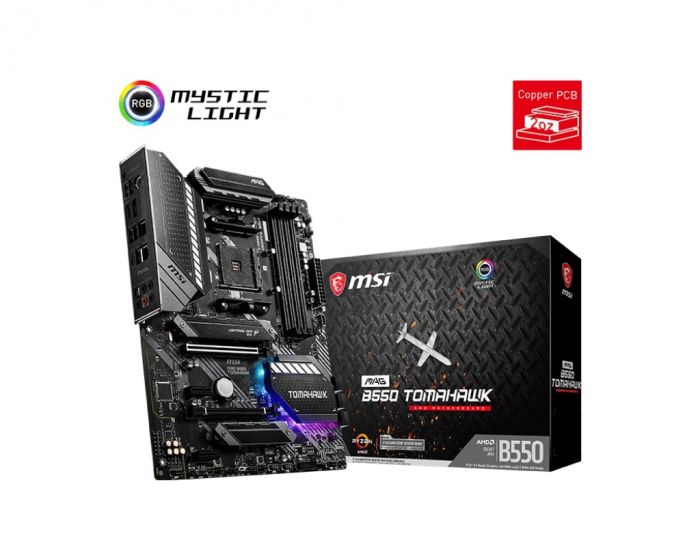 Материнcька плата MSI MAG B550 TOMAHAWK sAM4 B550 4xDDR4 HDMI DP ATX