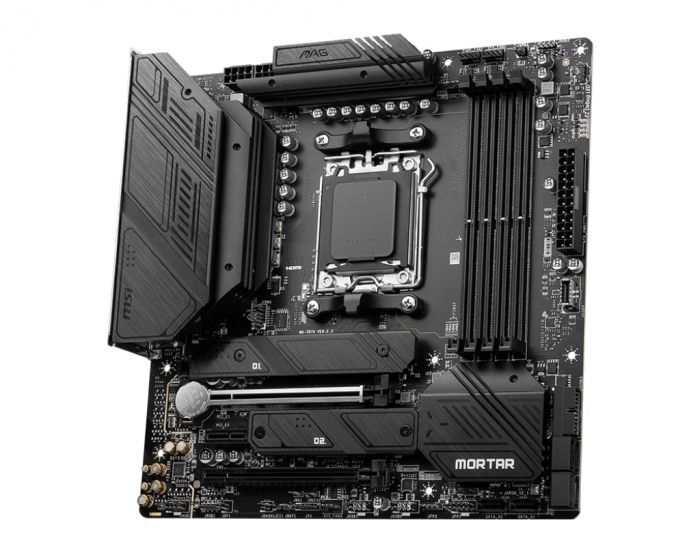 Материнcька плата MSI MAG B650M MORTAR WIFI sAM5 B650 4xDDR5 M.2 USB HDMI DP WiFi BT mATX