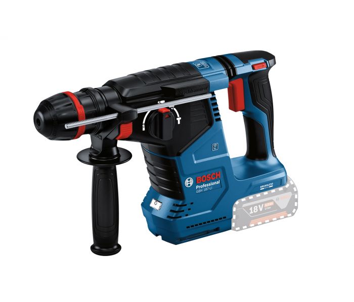 Перфоратор акумуляторний Bosch GBH 187-LI, патрон SDS-plus 24мм, 18В, 2.4Дж, 3 режими, 980об/хв, 3кг, без АКБ та ЗП
