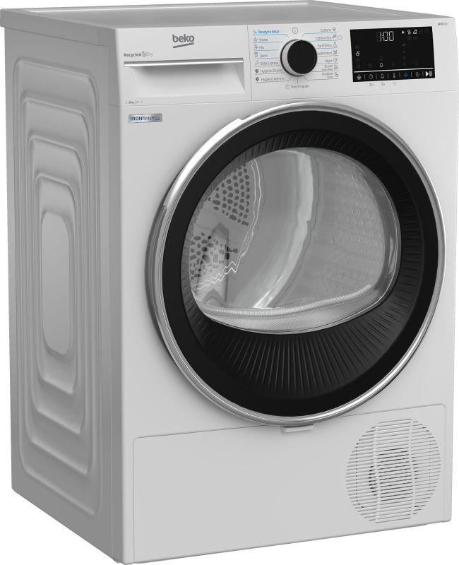 Сушильна машина Beko тепловий насос, 8кг, A+++, 60см, дисплей, білий