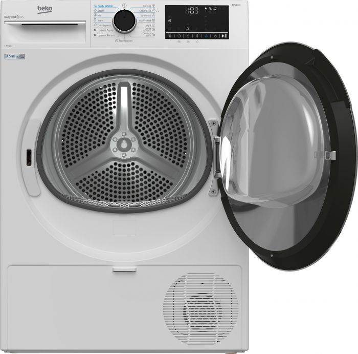 Сушильна машина Beko тепловий насос, 8кг, A+++, 60см, дисплей, білий