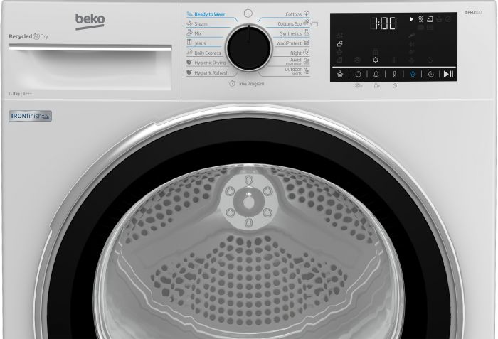 Сушильна машина Beko тепловий насос, 8кг, A+++, 60см, дисплей, білий